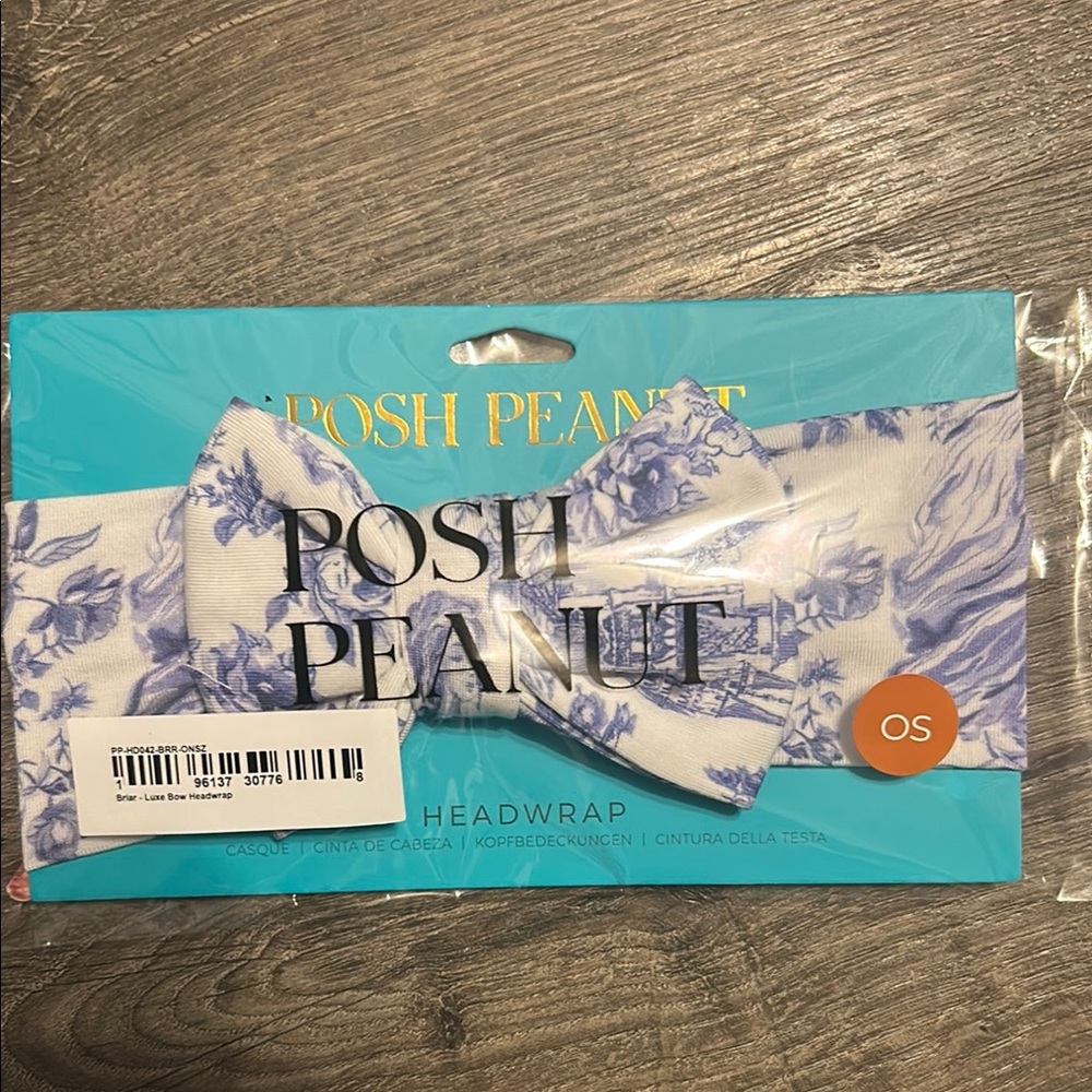 Posh Peanut Blue and White Headwrap